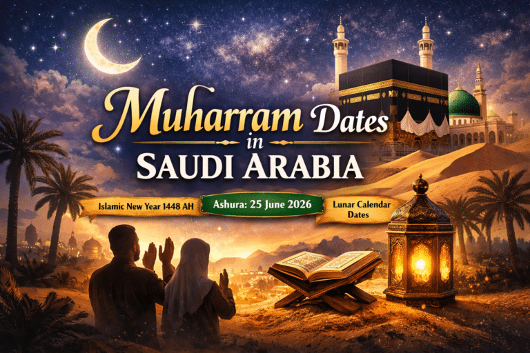 Muharram 2026 Dates in Saudi Arabia