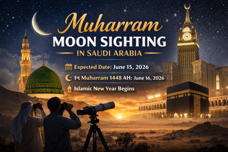 Muharram moon sighting announcement details